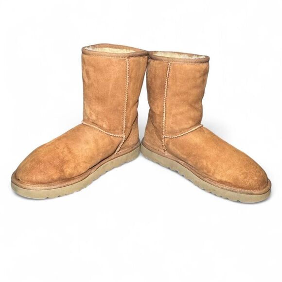 UGG Australia Classic Short Chestnut Suede Sheepskin Boots Women’s Size 8 - Picture 5 of 8